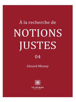 cover image of À la recherche de notions justes--Tome 4